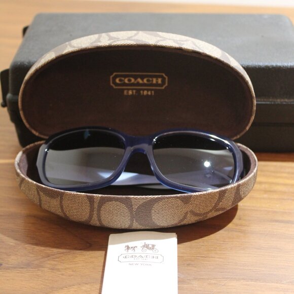 COACH EMMA DESIGNER HC8001 5056/11 BLUE EYEGLASSES FRAMES 57-17-135 - Picture 11 of 11